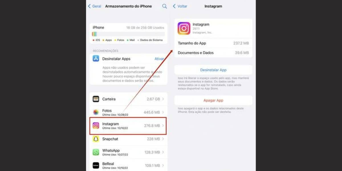 Tutorial de como limpar o cache do Instagram no iPhone