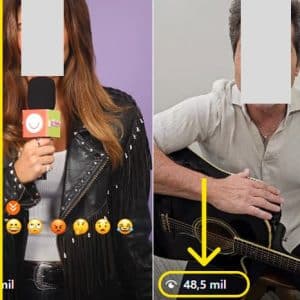 Antes e depois de comprar visualizações reels